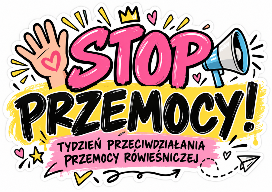 💛 STOP PRZEMOCY! Młodzieżowa gazetka ścienna A3