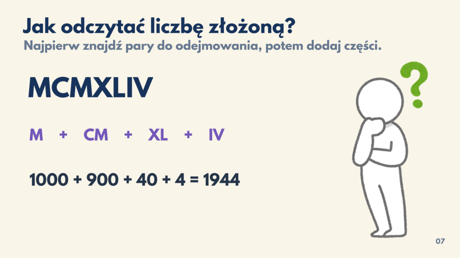 System rzymski. Prezentacja PDF z teorią, przykładami i zadaniami