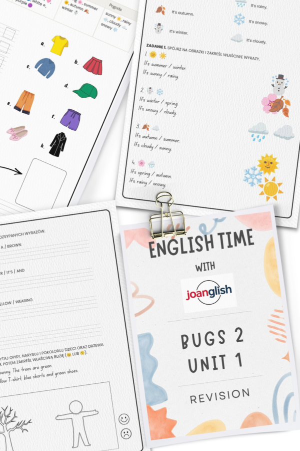 Clothes and seasons. Revision. Bugs Team 2