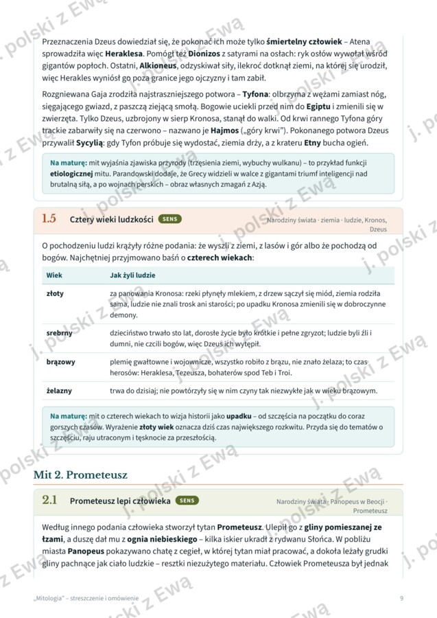 Mitologia Greków - kompletne kompendium na maturę