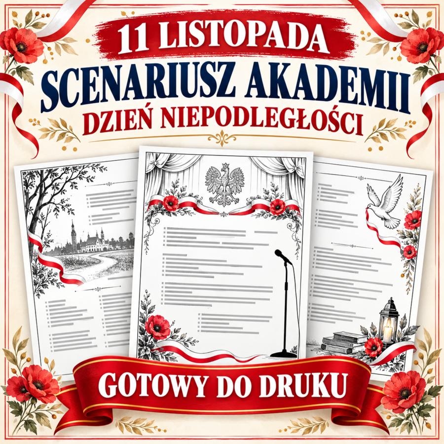 11 LISTOPADA – SCENARIUSZ AKADEMII na Dzień Niepodległości | role, scenki, teksty i muzyka