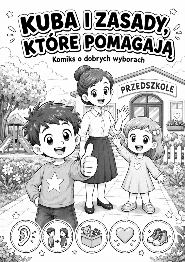 „Kuba i zasady, które pomagają” – komiks i workbook do pracy z dziećmi