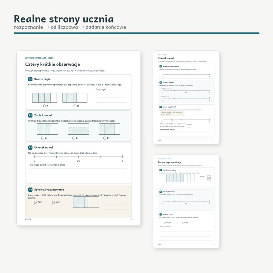 Ułamki pod lupą – Zrozum, narysuj, wyjaśnij | klasa 4 | PDF