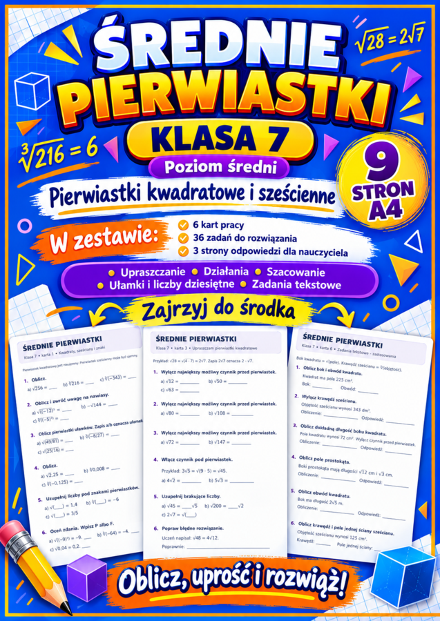PIERWIASTKI-ŚREDNIE- klasa 7