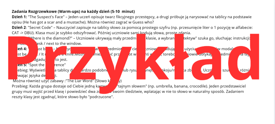 Five-Day Projects- zbiór pięciu angażujących projektów językowych