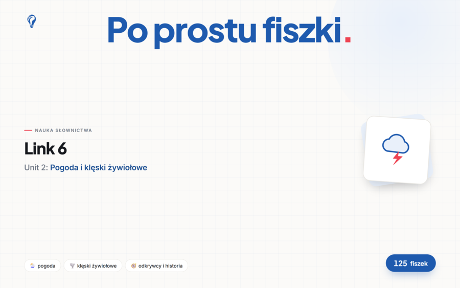 Fiszki do Unit 2 Link 6