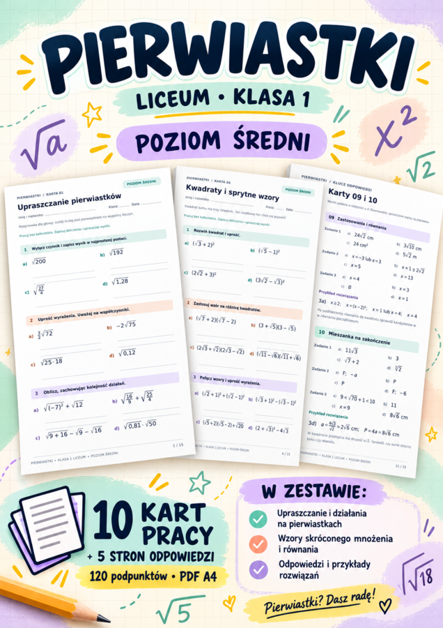 PIERWIASTKI-LICEUM-ŚREDNIE-klasa 1