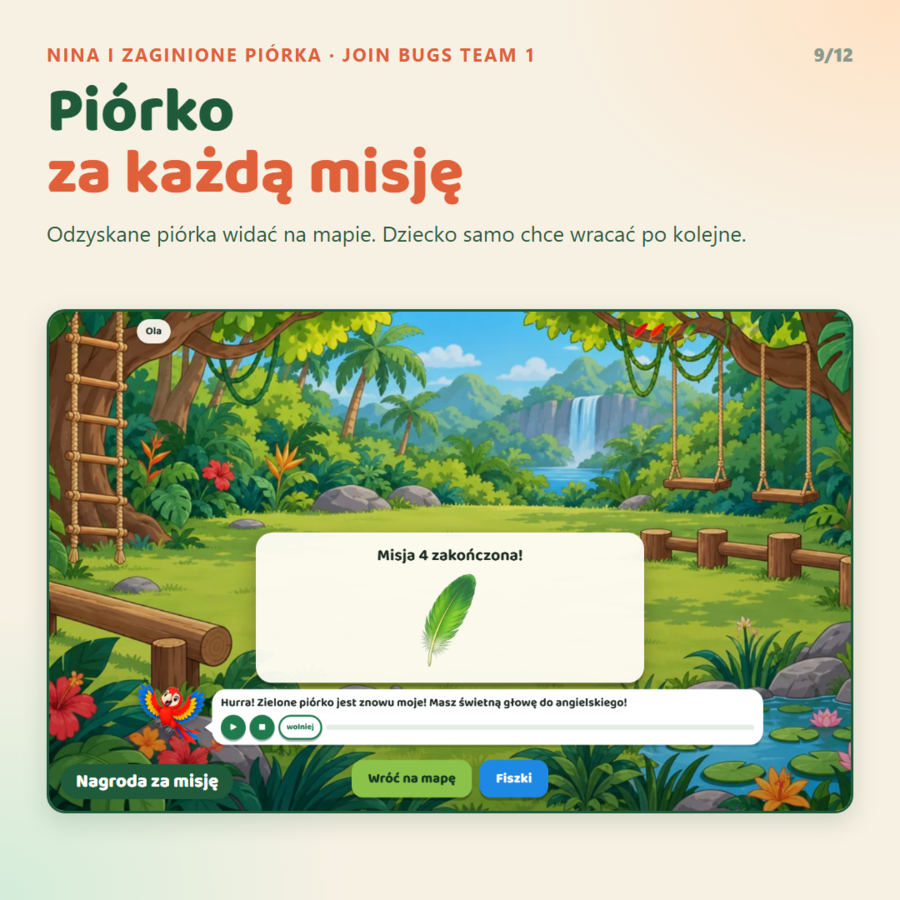 Gra interaktywna Join Bugs Team 1, Starter Unit - Unit 6 (rodzic-uczeń)