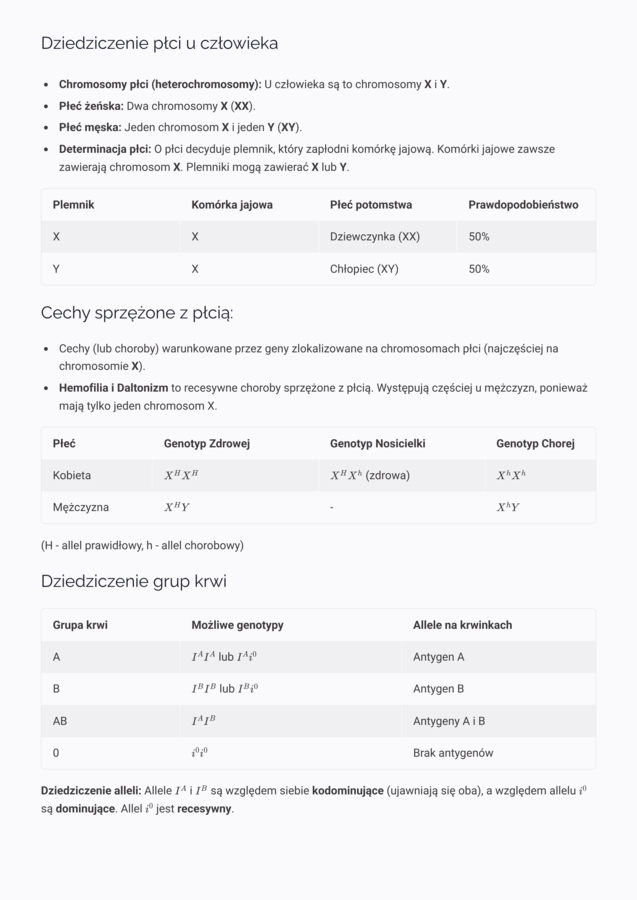 Genetyka – Notatki do Sprawdzianu: Budowa DNA, Prawa Mendla i Dziedziczenie Cech (Puls Życia 8)