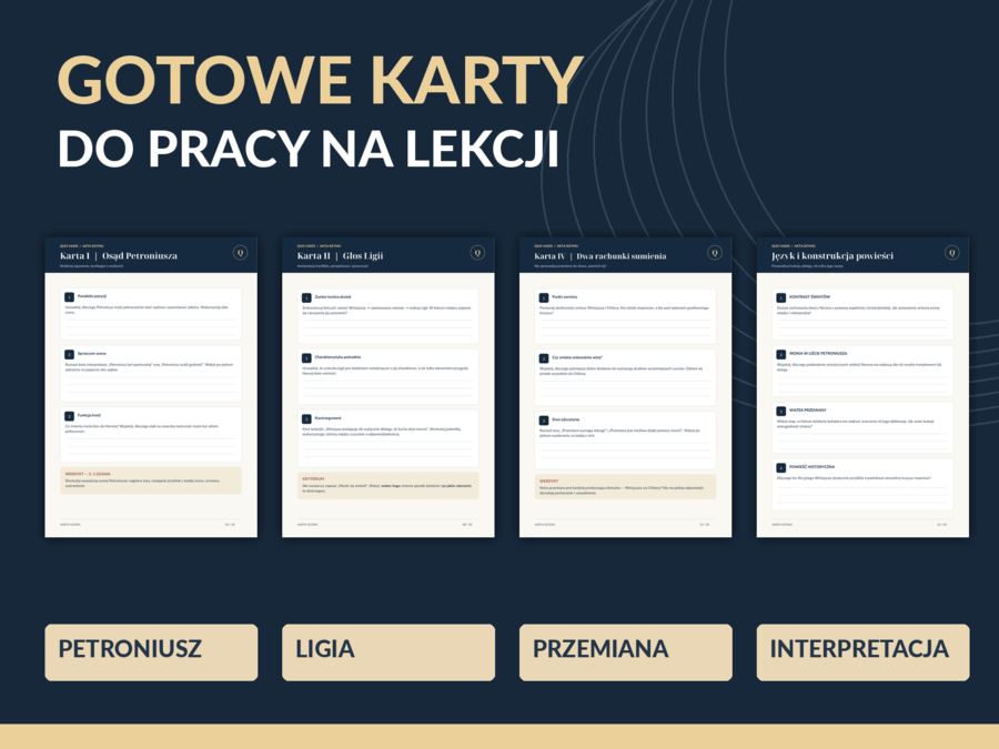 „Quo vadis” — Akta Rzymu | 4 śledztwa literackie | klasy 7–8