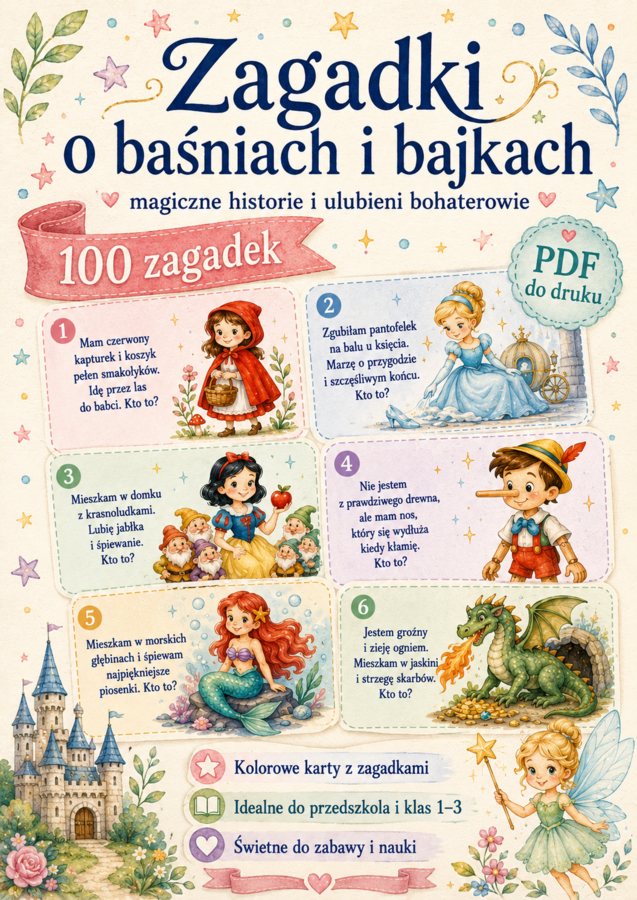 Zagadki o bajkach i baśniach
