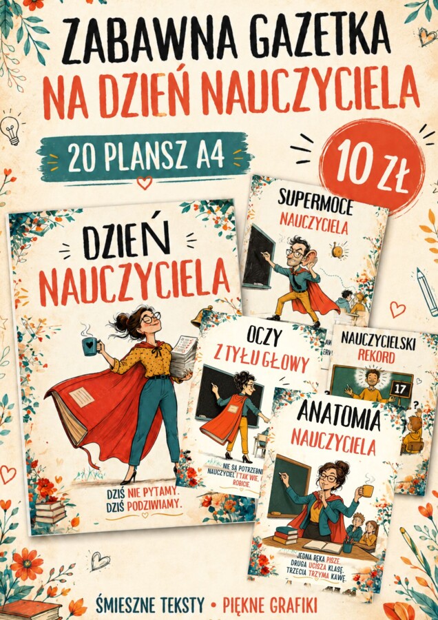 🔥 TAKIEJ GAZETKI NA DZIEŃ NAUCZYCIELA JESZCZE NIE BYŁO! 🔥