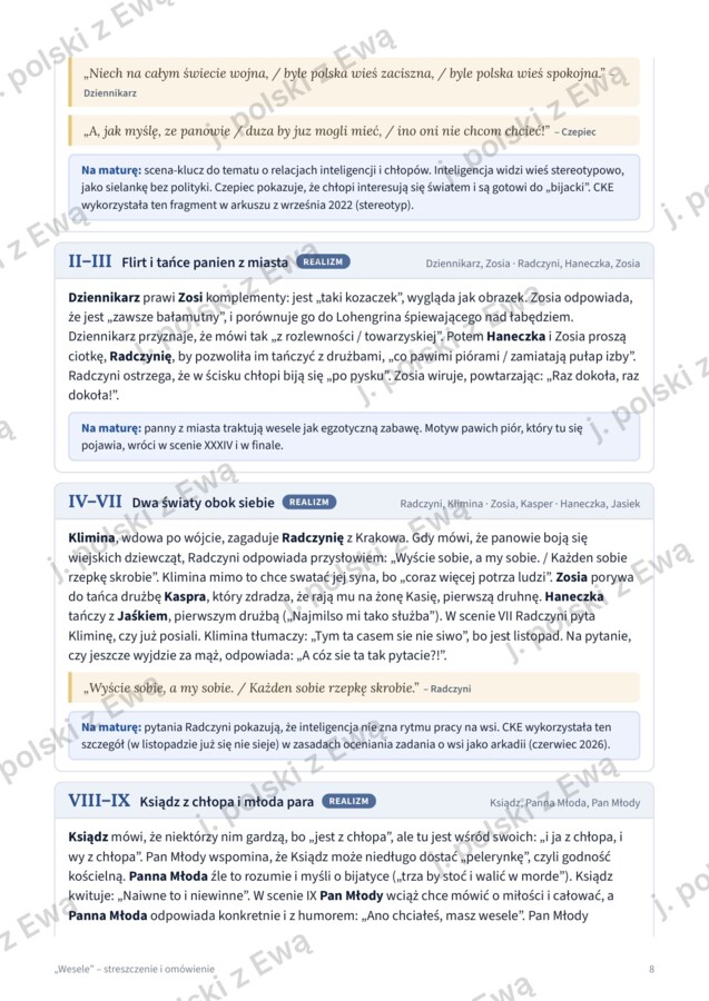 Wesele - kompletne kompendium wiedzy na maturę
