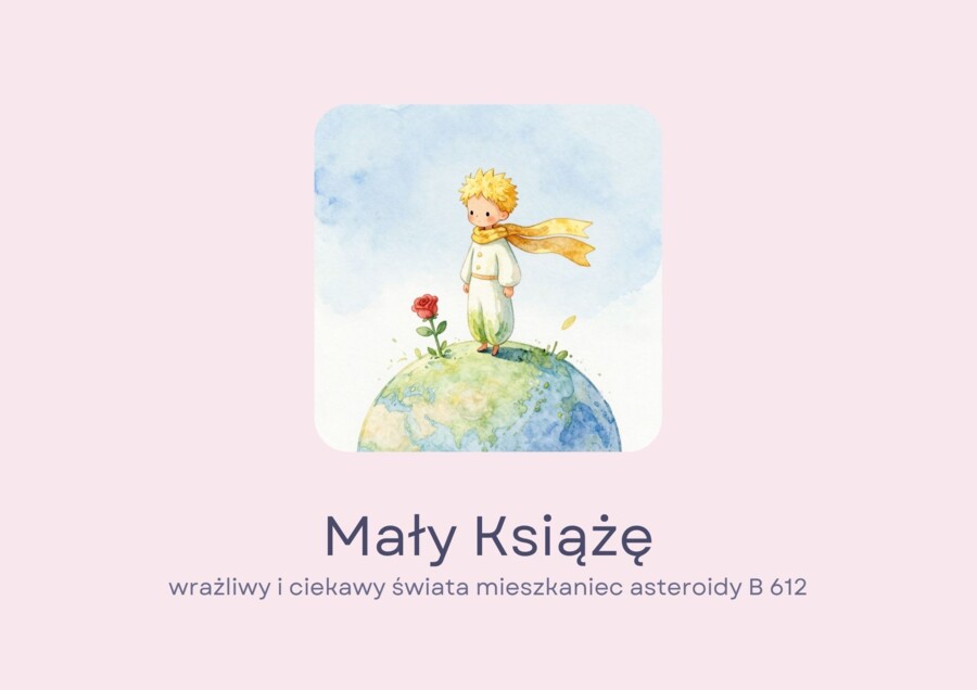fiszki, "Mały Książę", bohaterowie, cytaty