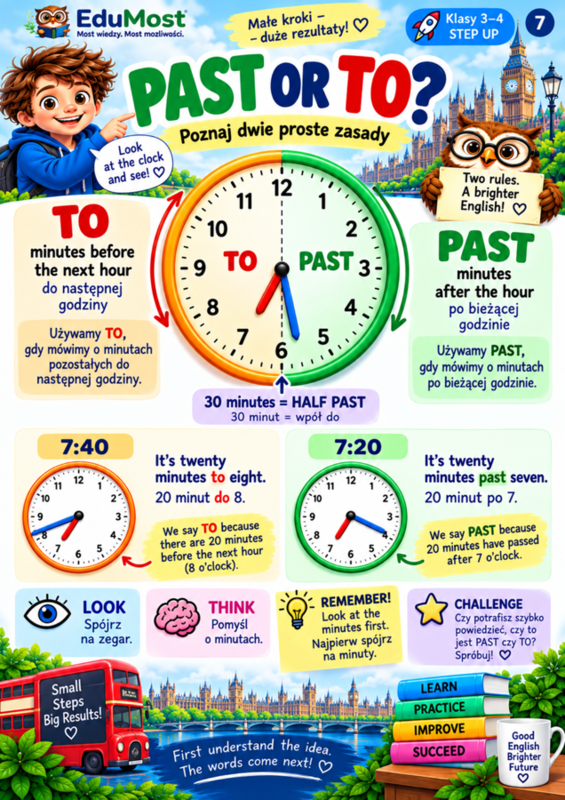 TIME IN ENGLISH – Jak powiedzieć, która jest godzina po angielsku?