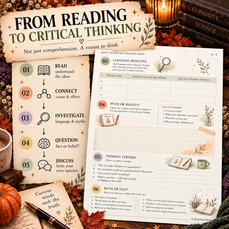Halloween Myths Debunked – czytanie, słownictwo i critical thinking | B1