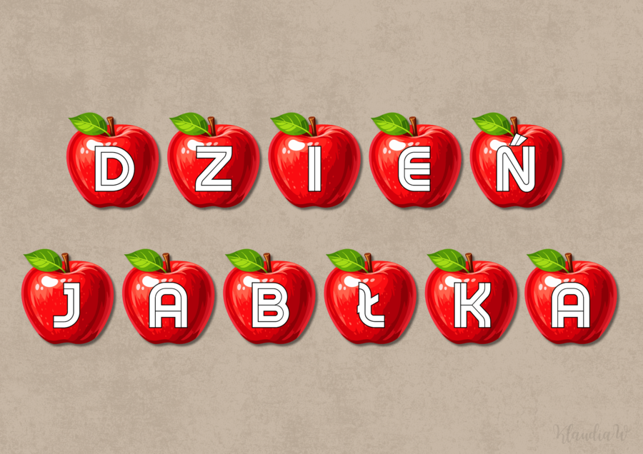 Dzień Jabłka - napis