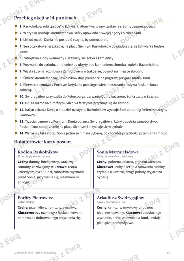 Zbrodnia i kara - kompletne kompendium wiedzy na maturę