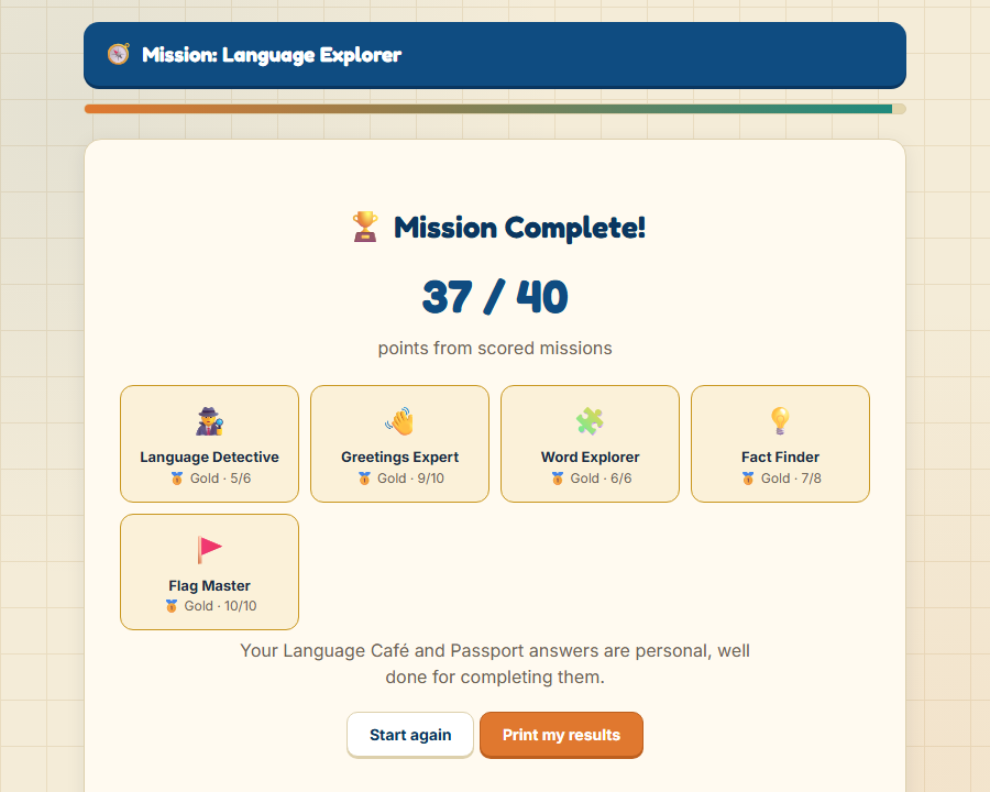 Mission: Language Explorer, na Europejski Dzień Języków