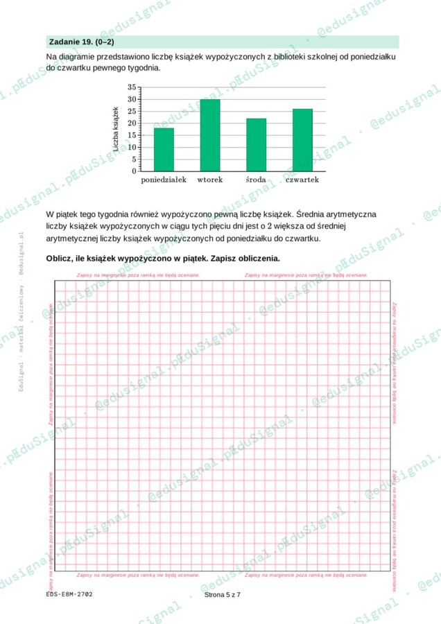 Egzamin ósmoklasisty matematyka — 5 próbnych arkuszy zgodnych z CKE, klasa 8 (+ klucz odpowiedzi i zasady oceniania)