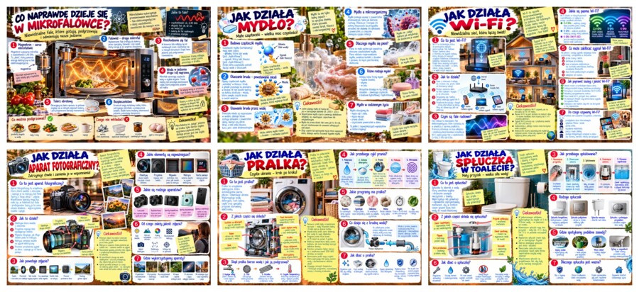 Co tak naprawdę dzieje się wokół Ciebie? – 29 plansz | nauka w codziennych rzeczach | STEM