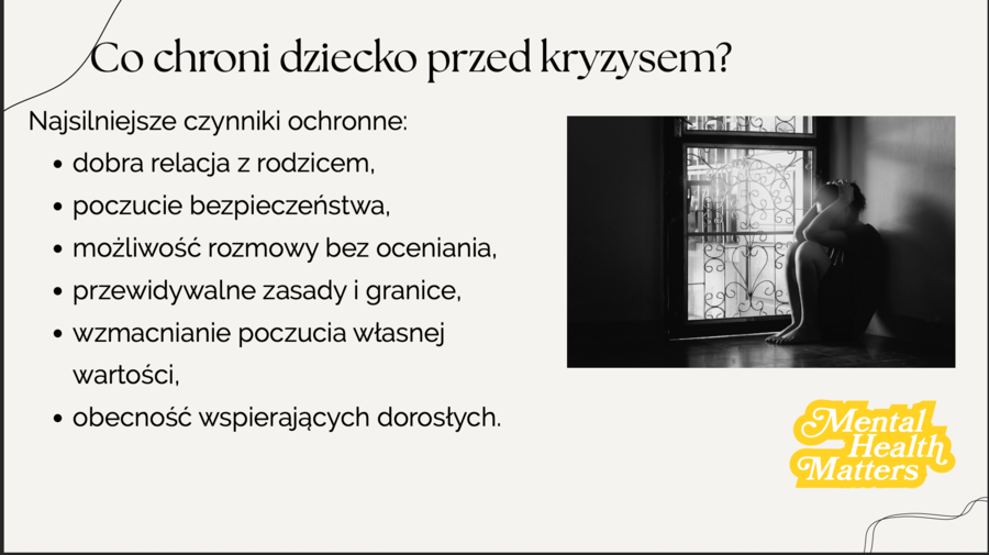 Prezentacja „Kryzys psychiczny dziecka/nastolatka"