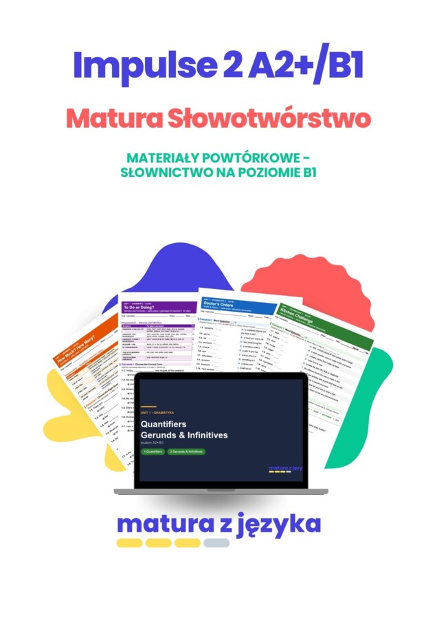 Word formation B1 – słowotwórstwo do matury z kluczem Impulse 2