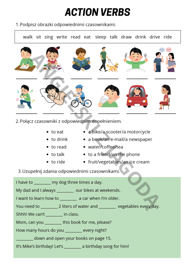 Action verbs