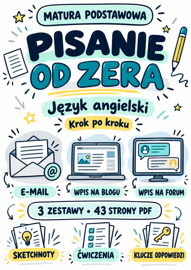 Matura podstawowa z angielskiego – pisanie od zera | E-mail, blog i forum