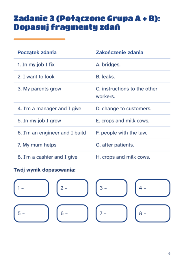 Materiał Powtórzeniowy i Przewodnik do Sprawdzianu: Brainy 6 (Unit 1, Grupa A i B)