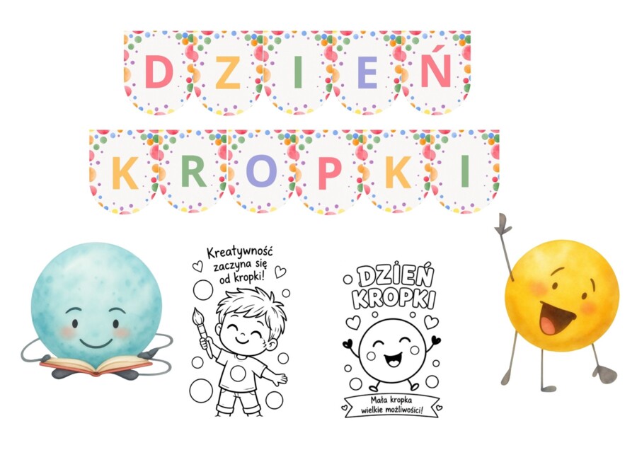 MIĘDZYNARODOWY DZIEŃ KROPKI.PAKIET MATERIAŁÓW DLA PRZEDSZKOLAKÓW.