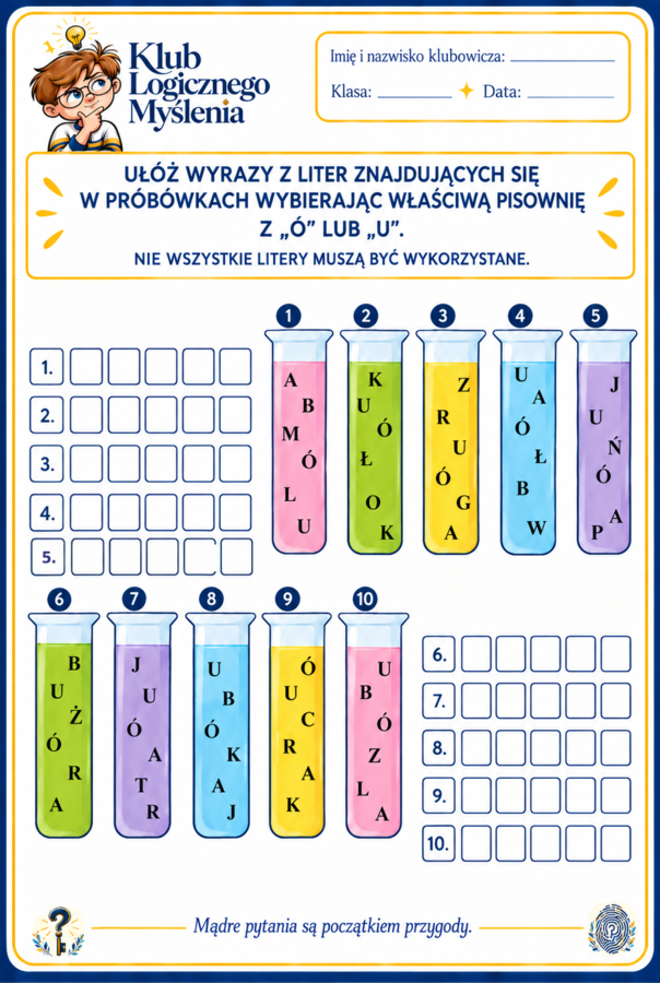 Ortograficzne rozsypanki literowe