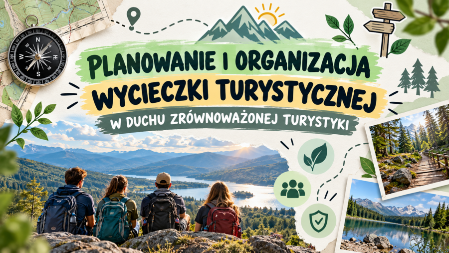 PLANOWANIE I ORGANIZACJA WYCIECZKI TURYSTYCZNEJ W DUCHU ZRÓWNOWAŻONEJ TURYSTYKI prezentacja | edukacja zdrowotna