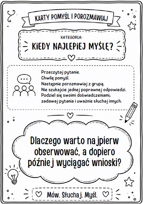 Kto pyta, nie błądzi - karty wyboru