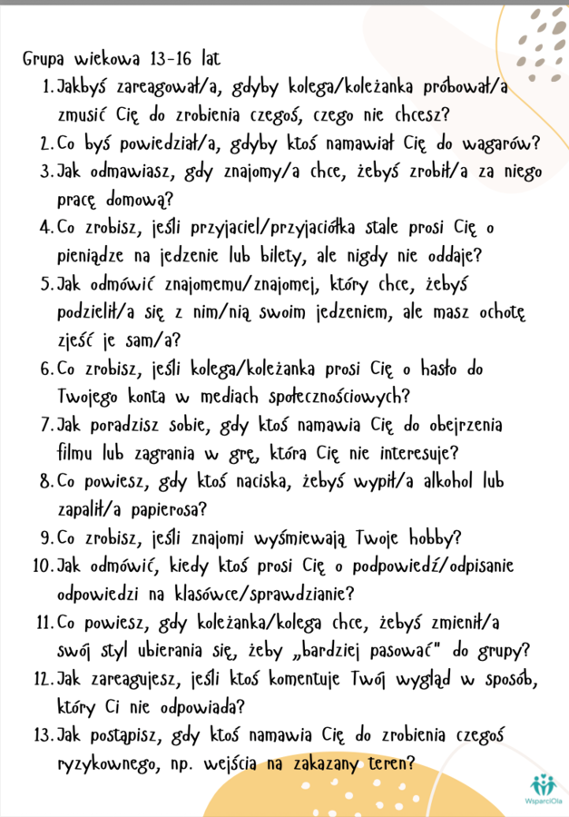 Terapeutyczna wieża asertywności