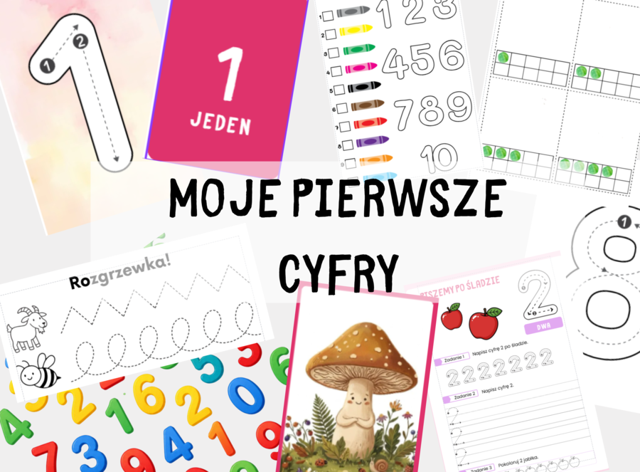 Moje Pierwsze Cyfry: Karty Pracy i Leśne Dopasowanki (0–20)