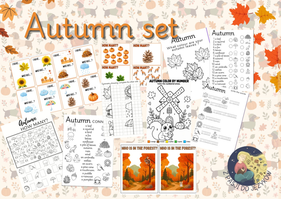 Hello Autumn! Jesienny pakiet do nauki angielskiego dla przedszkola i klas 1–3