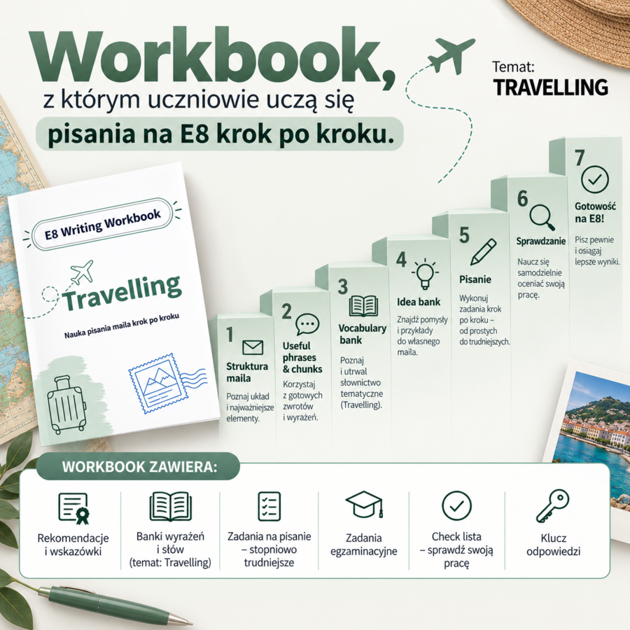 Writing E8 Workbook: Travelling