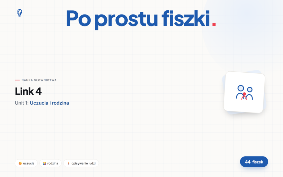 Fiszki do Unit 1 Link 4