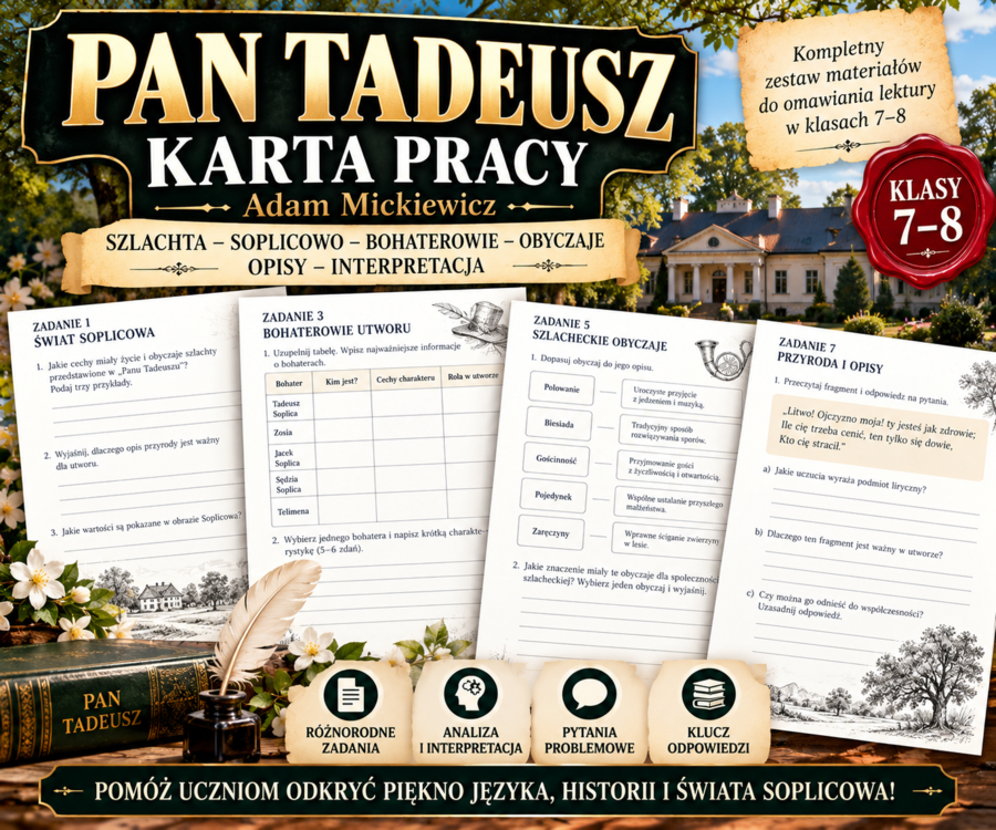 Pan Tadeusz- karta pracy
