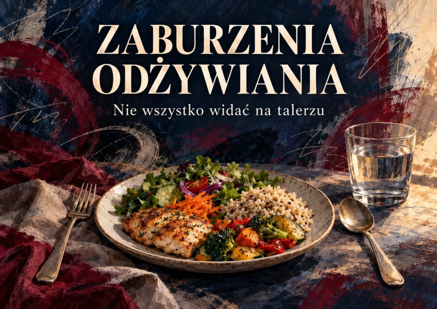 ZABURZENIA ODŻYWIANIA — NIE WSZYSTKO WIDAĆ NA TALERZU Gazetka edukacyjna • 20 plansz A4 w poziomie