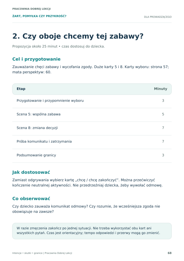 Żart, pomyłka czy przykrość? Sytuacje społeczne na rewalidację i TUS | 6–9 lat