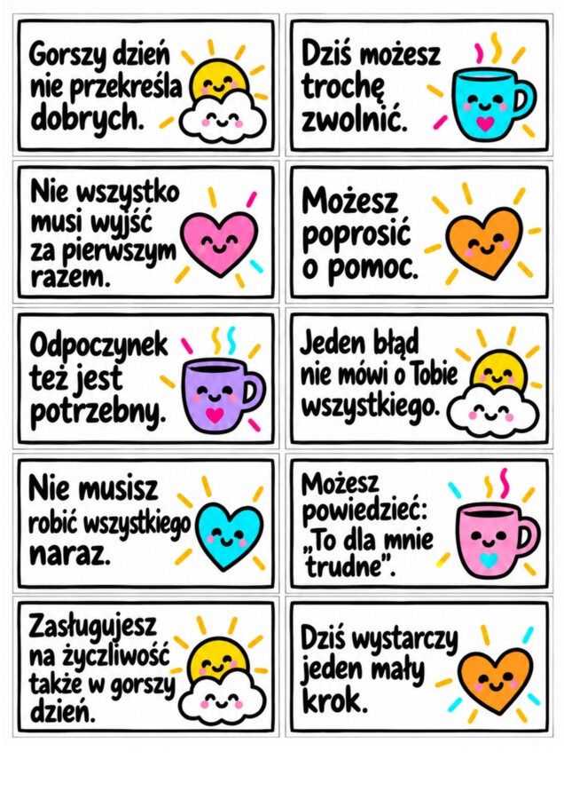 WEŻ DOBRE SŁOWO - 100 karteczek - na Dzień Życzliwości