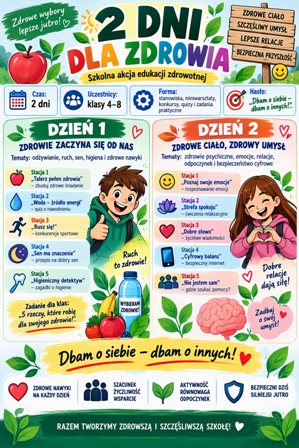 scenariusz szkolnej akcji "2 dni dla zdrowia"