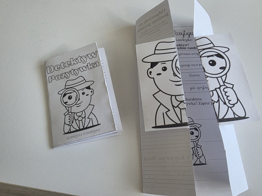 Lapbook +miniksiążeczka Detektyw Pozytywka