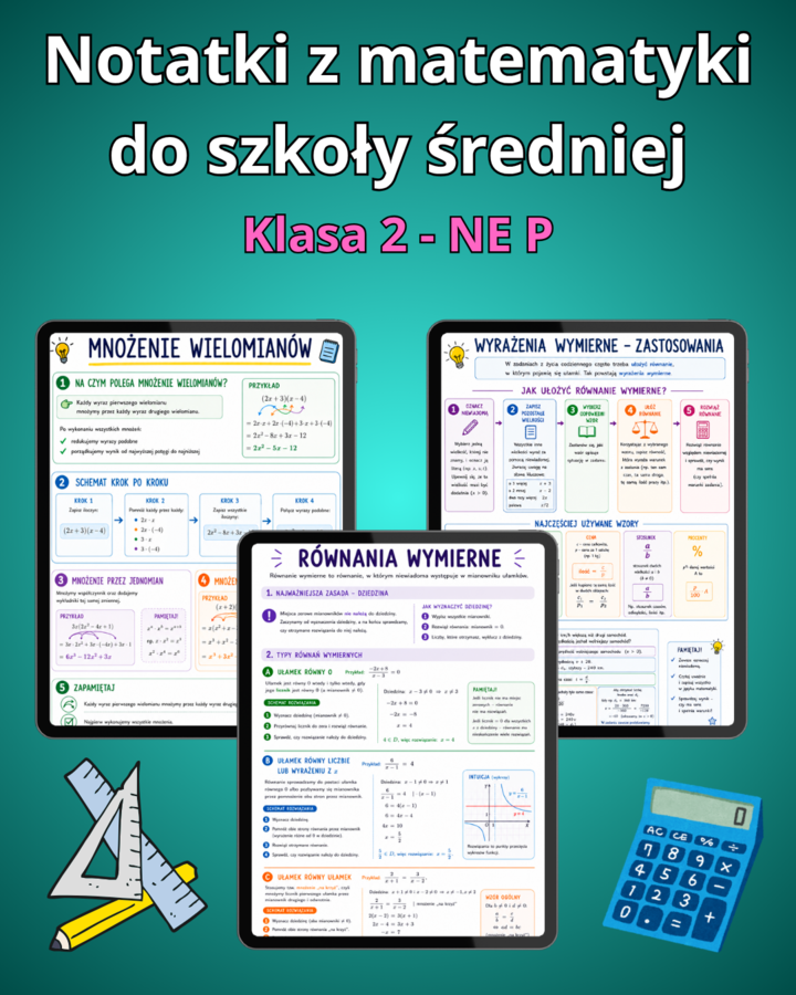 Notatki z matematyki do 2 klasy - Nowa Era 2P