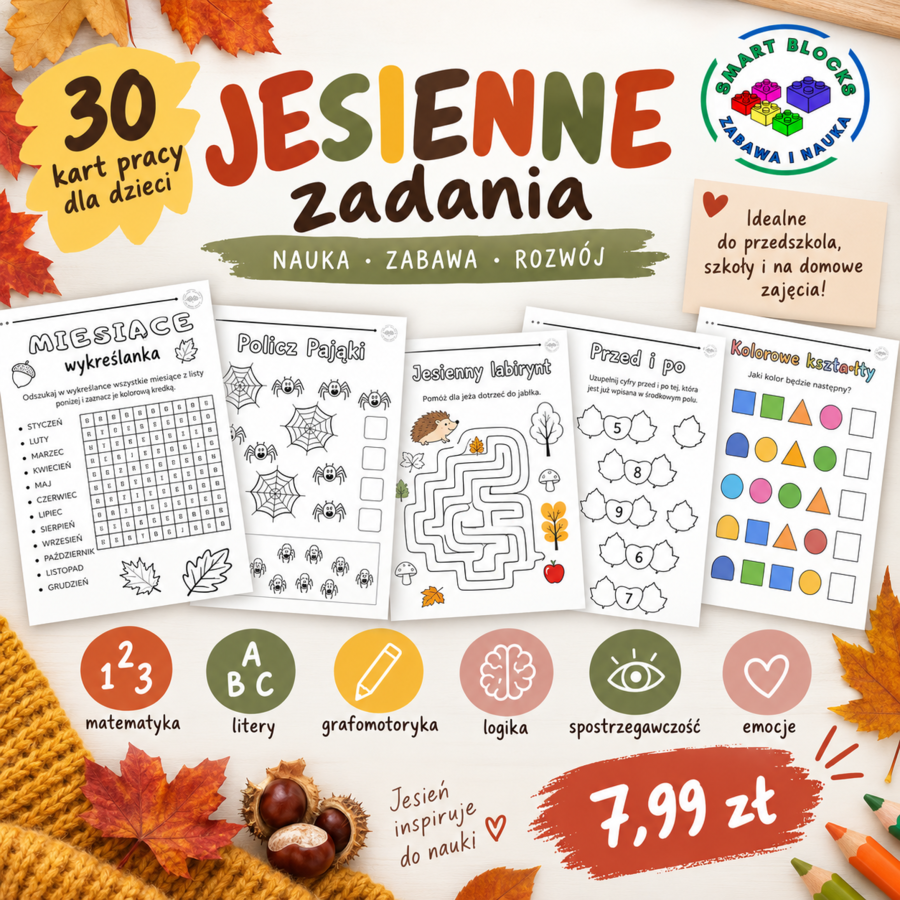Jesień - materiał edukacyjny  30 stron