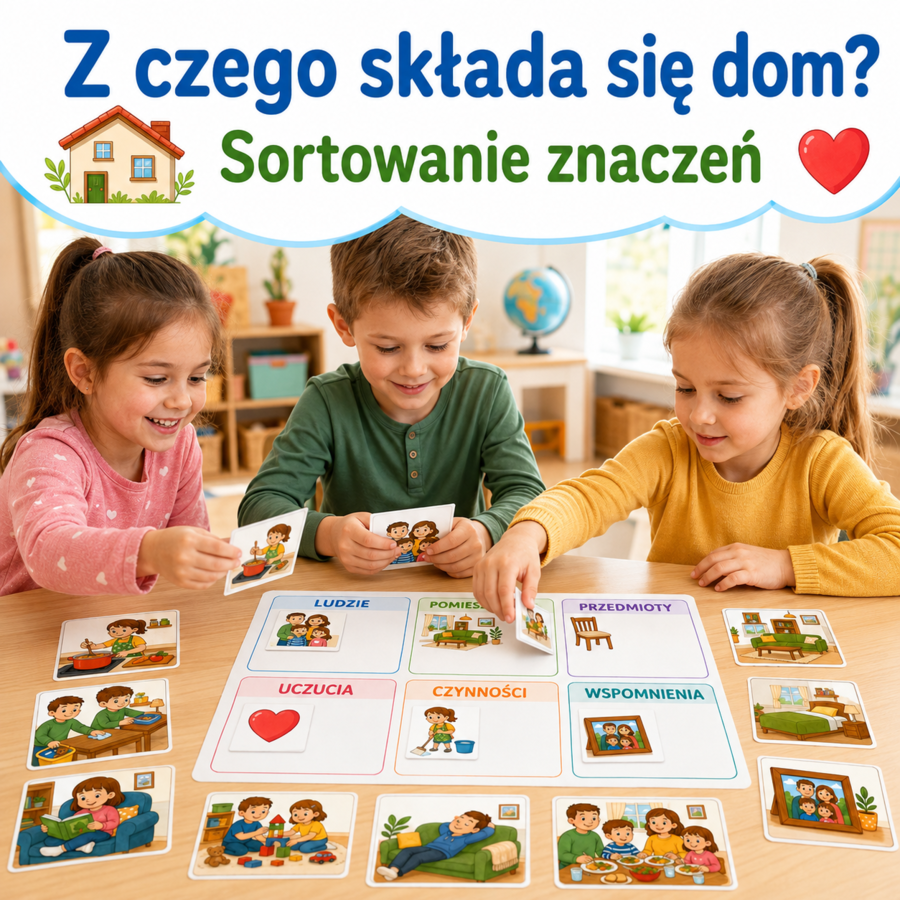 Z czego składa się dom? — sortowanie znaczeń