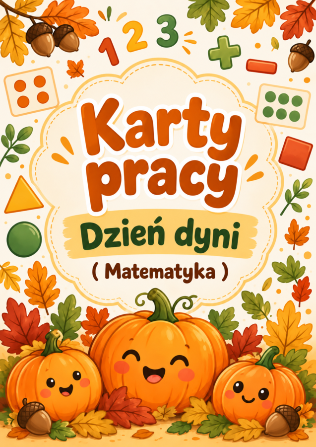 Karty pracy - Dzień dyni ( Matematyka )