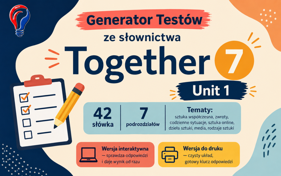 Generator testów Together 7, Unit 1